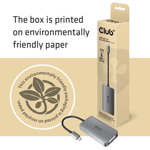CLUB3D ADATTATORE USB TYPE-C TO DVI-D DUAL LINK …